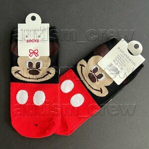 4/$12 💥🆕 Mickey Mouse Adult Themed Character No Show Socks | 4389